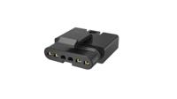 flhs4300 Amphenol Communications Solutions FLHS430 Series Straight Wire Mount PCB Socket, 4-Contact, 1-Row, 2.5mm Pitch, Poke-In