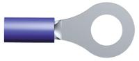 8-321045-1 TE Connectivity, PIDG Insulated Ring Terminal, M6 Stud Size, 1mm² to 2.6mm² Wire Size, Blue