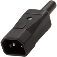282-5490 RS PRO C14 Cable Mount IEC Connector Male, 10A, 250 V
