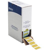 bm-500-175-342-yl Brady B-342 Black on Yellow Heatshrink Labels, 44.45 mm Width, 21.62mm Label Length, 44.45mm Label Width
