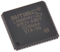 lan9514i-jzx Microchip LAN9514I-JZX, Ethernet Controller, 1.5Mbps, 3.3 V, 64-Pin QFN