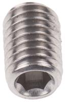 137-865 Plain Stainless Steel Hex Socket Set M8 x 12mm Grub Screw
