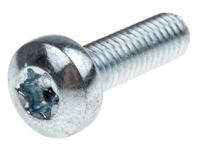 482-8026 RS PRO Torx M6 Pan Steel Machine Screws x 20.0mm