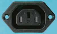 px079363 Bulgin C13 Panel Mount IEC Connector Socket, 10A, 250 V