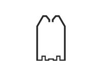 1set411302r0000 Cable Trunking Accessory, 40 x 60mm