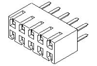 15-44-5840 Molex Straight Through Hole Mount PCB Socket, 40-Contact, 2-Row, 2.54mm Pitch, Solder Termination