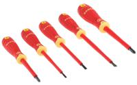 b220005 Bahco B220.005 Phillips; Slotted Insulated Screwdriver Set, 5-Piece