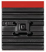 151-02219-fmb4apt-a-pa66hs-bk HellermannTyton Self Adhesive Black Cable Tie Mount 28 mm x 28mm, 5.4mm Max. Cable Tie Width