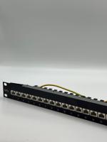 j02023s0050 Telegartner Telegartner Data Series Cat6a 24 Port RJ11, RJ12, RJ45 RJ Patch Panel Shielded 1U Black