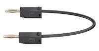 280039-030-21 Staubli 2 mm Connector Test Lead, 10A, 30 V ac, 60V dc, Black, 300mm Lead Length