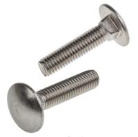 122-4427 Plain Stainless Steel Coach Bolt, M8 x 35mm