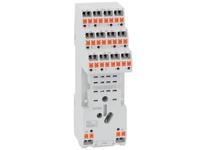 hr6xs41s Lovato HR SERIES 230V ac DIN Rail Relay Socket, for use with HR SERIES