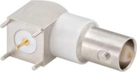 51k204-400a5 Rosenberger, Jack PCB Mount BNC Connector, 50Ω, Through Hole Termination, Right Angle Body
