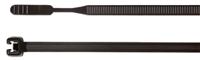 109-00047-q50r-pa66-bk HellermannTyton Cable Tie, 210mm x 4.7 mm, Black Polyamide 6.6 (PA66), Pk-100