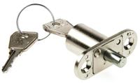 5862007 Euro-Locks a Lowe & Fletcher group Company Sliding Door Lock, 24mm Panel-to-Tongue, 19mm Cutout, Key Unlock
