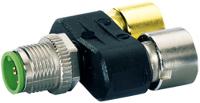 7000-41131-0000000 Murrelektronik Limited Circular Connector Adapter, 5 Contacts, M12 Connector, Plug, Socket, IP67, Slimline Series