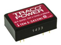 ten-5-2423wi TRACOPOWER TEN 5WI DC-DC Converter, ±15V dc/ ±200mA Output, 9 → 36 V dc Input, 6W, Through Hole, +85°C Max Temp