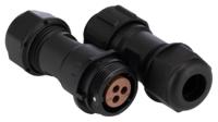 304-398 RS PRO Circular Connector, 2 Contacts, Cable, SP17 Connector, Plug, Socket, Male/Female, IP68, SP17 Series