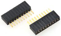 m52-5001045 HARWIN Straight Through Hole Mount PCB Socket, 10-Contact, 1-Row, 1.27mm Pitch, Solder Termination