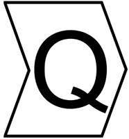 901-10445 HellermannTyton Helagrip Slide On Cable Markers, Black on White, Pre-printed "Q", 2 → 5mm Cable,
