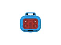 dt04-4p-te07 TE Connectivity, DT04-4P Automotive Connector Plug Blue Cable 4 Way, Cable Termination DT04-4P-TE07