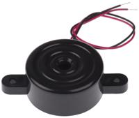 754-2006 RS PRO 86dB Panel Mount Continuous Internal Piezo Buzzer, 33.7 (Dia.) x 14.5mm, 3V dc Min, 28V dc Max