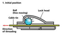 111-93089-mbt8s-ss316-ml HellermannTyton Cable Tie, Roller Ball, 201mm x 4.6 mm, Metallic 316 Stainless Steel, Pk-100