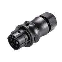 9604141531 Wieland RST CLASSIC Series Connector, 4-Pole, Female, 4-Way, Push-In, 20A, IP66, IP68, IP69