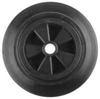 1811020 Guitel Hervieu Black Rubber Ageing Resistant Trolley Wheel, 200kg