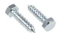 144-3544 RS PRO Hex Coach Screw, Steel Bright Zinc Plated, 12mm x 50mm