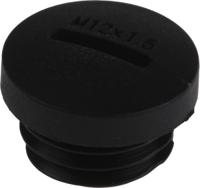 865-9745 RS PRO Blanking Plug, M12, 11.7mm Hole Diameter, Nylon 66, 15mm Diameter, Threaded