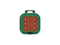dt04-6p-tn03 TE Connectivity, DT04-6P Automotive Connector Plug Green Cable 6 Way, Cable Termination DT04-6P-TN03