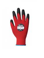 tg1140-rd-10-pack Traffi Traffi Elastane, Nylon Work Gloves, Size 6-11