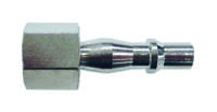 235-1077 RS PRO Nickel Plated Steel Female Coupler Nipple, 1/4 in Female Threaded