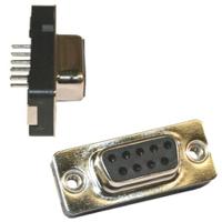 191-009-113l571 Norcomp 191 9 Way Vertical Panel Mount D-sub Connector Plug, 2.75mm Pitch, with Boardlocks