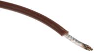 5856-br005 Alpha Wire Hook-up Wire TEFLON Series Brown 0.62 mm² Hook Up Wire, 20 AWG, 19/0.20 mm, 30m, PTFE Insulation, 5856 BR005