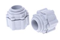 429-650 RS PRO Straight, Conduit Fitting, 20mm Nominal Size, Nylon 66, Grey IP55 rating