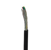 236-9236 RS PRO Multi-Core Industrial Cable, 4 Cores, 0.5 mm², Screened, 25 m, Black Polyvinyl Chloride Sheath