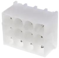 350433-1 TE Connectivity Universal MATE-N-LOK Series Straight Through Hole PCB Header, 12 Contact(s), 6.35 mm Pitch, 3 Row,