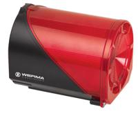 44410068 Werma 444 Series Red Sounder Beacon, 230 V, IP65, Base Mount, Wall Mount, 98dB at 1 Metre