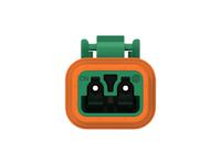 dt06-2s-te03 TE Connectivity, DT06-2S Automotive Connector Socket Green Cable 2 Way, Cable Termination DT06-2S-TE03