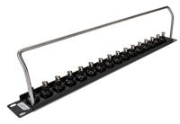 196-0769 BNC 16 Port Loaded Rack Patch Panel, 1U Rack Height