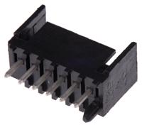 2-644486-6 TE Connectivity MTA-100 Series Right Angle Through Hole PCB Header, 6 Contact(s), 2.54 mm Pitch, 1 Row, Shrouded