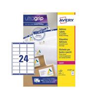 l7159-100 Avery White Adhesive High Visibility Label Sheet, Pack of 100Sheets