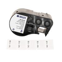 m4-136-427 Brady B-427 on Black on White, Transparent Label, 25.40 mm Width, 25.40mm Label Width