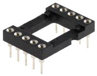 110-87-610-41-001101 Preci-Dip 2.54mm Pitch Vertical 10 Way, Through Hole Turned Pin Open Frame IC Dip Socket, 1A