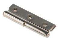 293-7825 Pinet Steel Butt Hinge with a Lift-off Pin, Screw Fixing, 50mm x 30mm x 1.2mm
