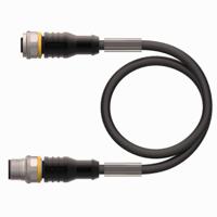 rkc8t-2-rsc8ttxl Turck Female 8 way M12 Connector to Male 8 way M12 Sensor Actuator Cable, 2 m