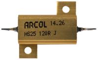 hs25-120r-j Arcol, 120Ω 25W Wire Wound Chassis Mount Resistor HS25 120R J ±5%