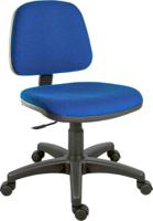 197-0404 RS PRO Blue Fabric Typist Chair, 90kg Weight Capacity